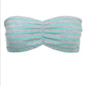 Mint and gray Lace Bandeau